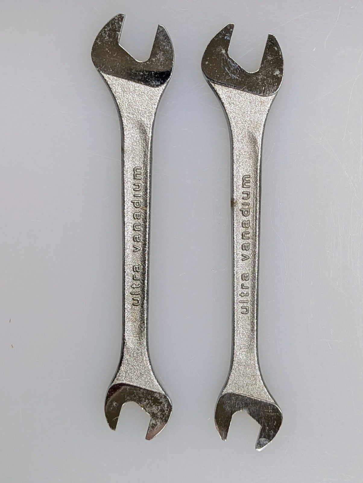 Two – Vintage ETERNUM Brand #522 metric Open-end Wrench 10mm and 11mm