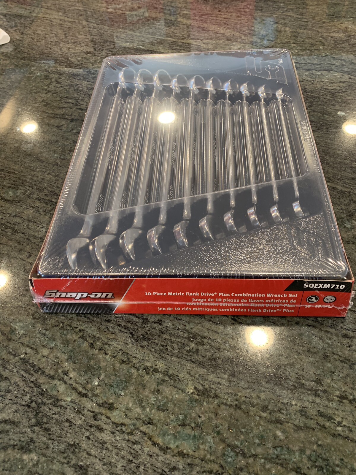 Snap-On soexm710 10-piece metric flank drive plus combination wrench set