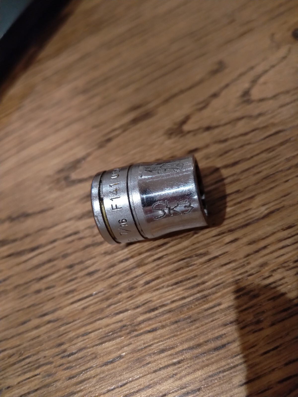 Snap-on USA 3/8″ Drive 12-Point SAE 7/16″ Flank Drive Shallow Socket F141 21gram