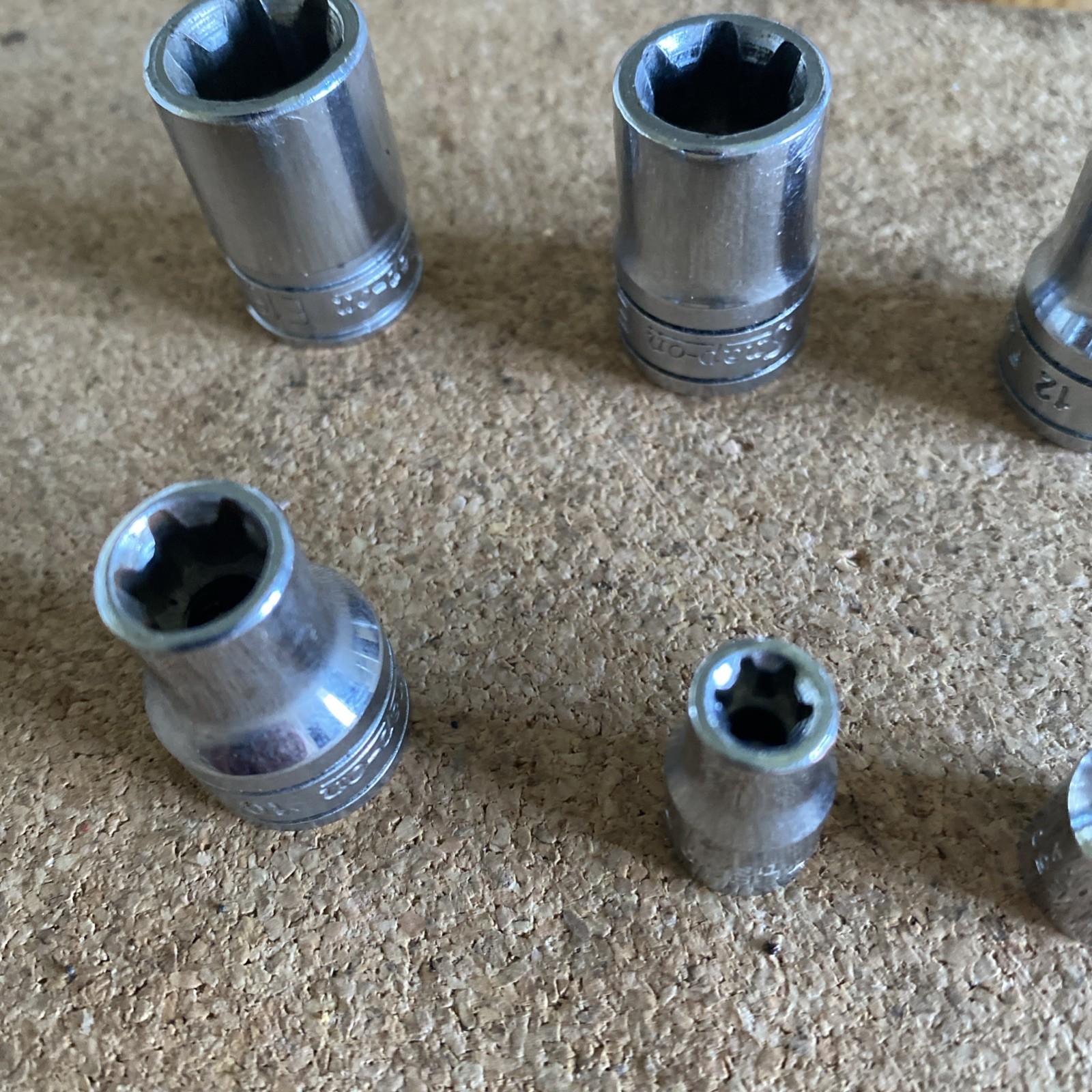 Snap On FLE/TLE Female Torx Bit Bundle – 16-14-12-10-6-5 Mm – 6 Pcs Metric