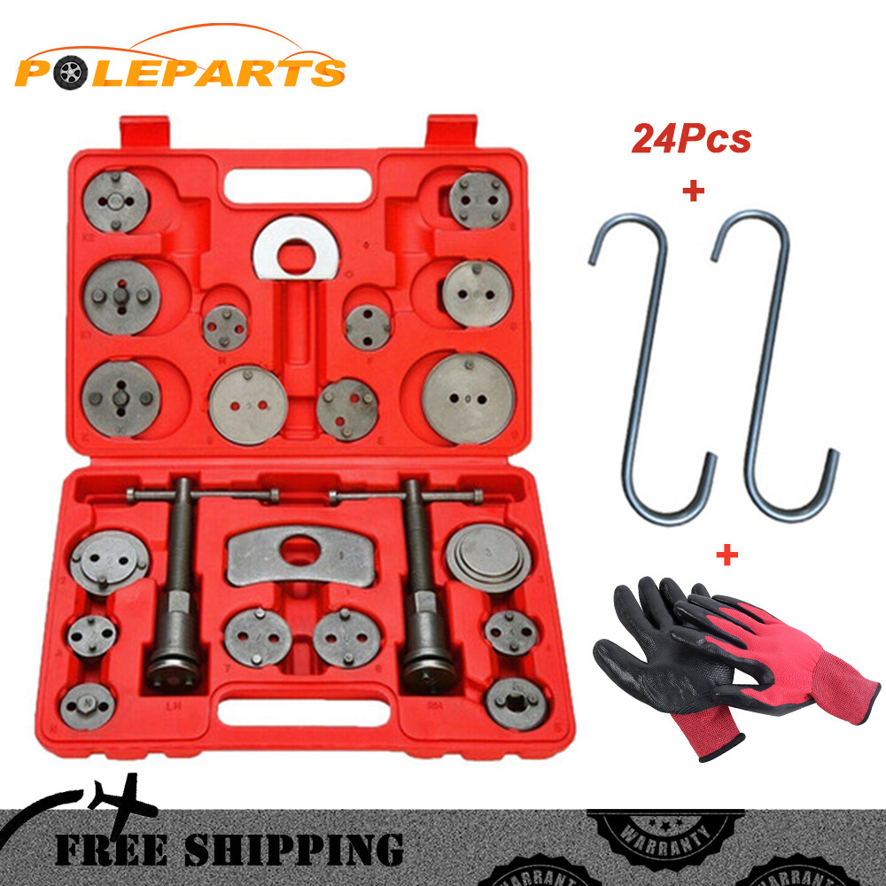 27Pcs Universal Truck/Car Disc Brake Caliper Piston Wind Push Back Auto Tool Kit