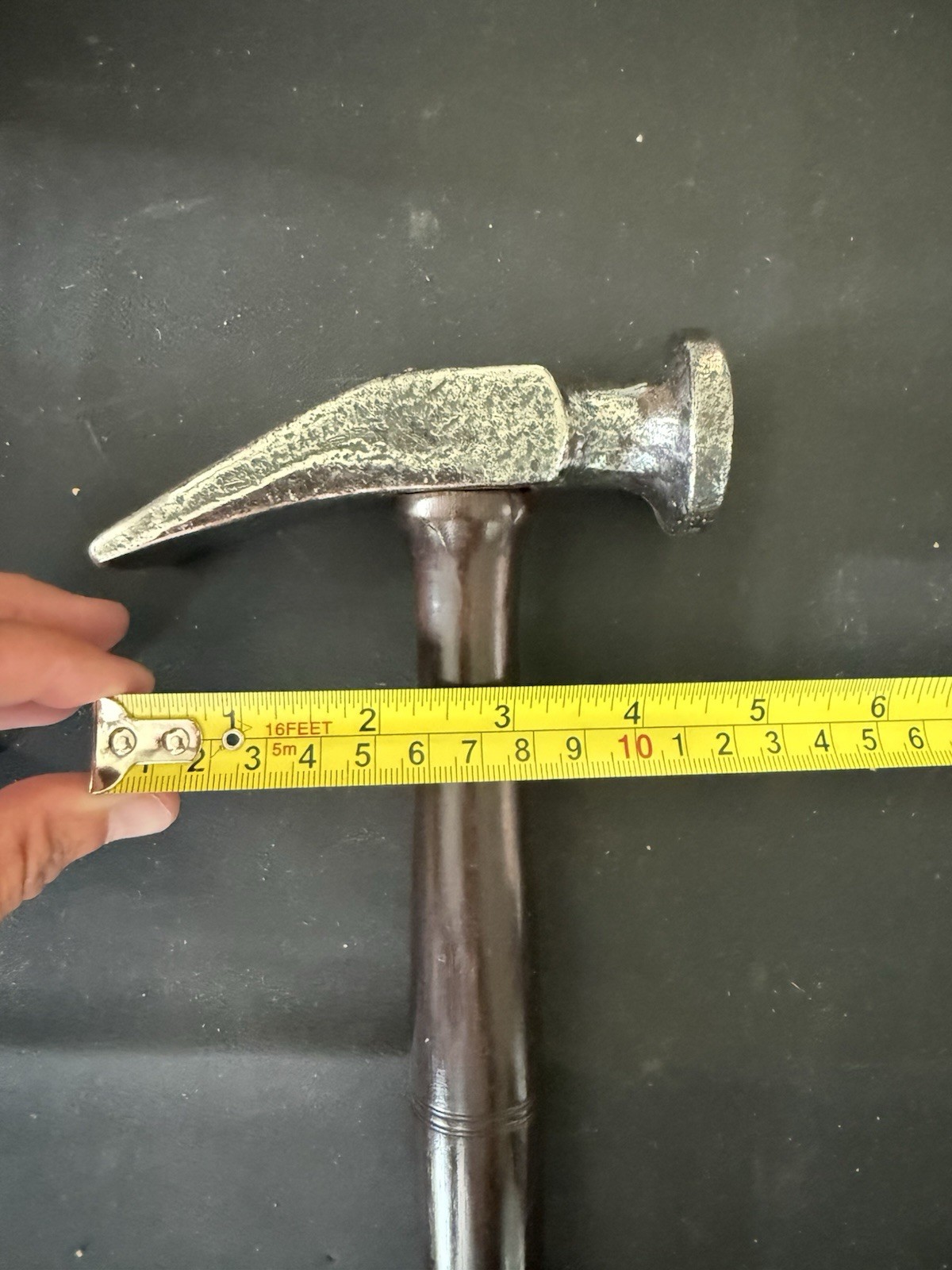 Vintage Auto Body Fender Hammer Wood Handle Blacksmith Sheet Metal Tool 1lb 8oz