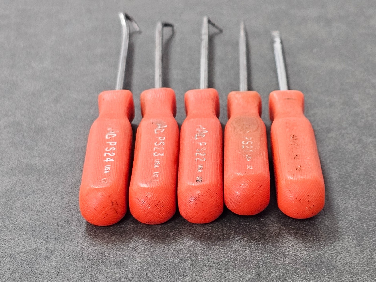 Mac Tools 4pc Mini Pick Set PS21 PS22 PS23 PS24 & SDD3A 5pc Total