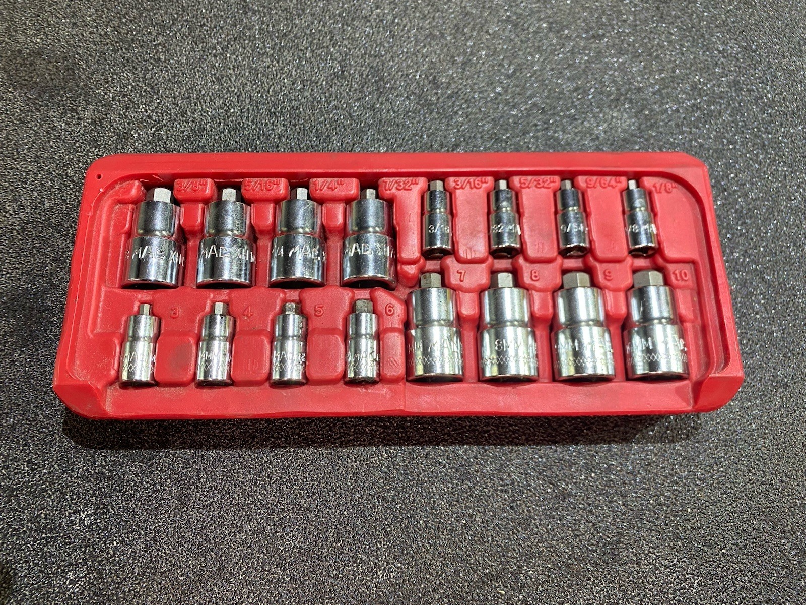 Mac Tools Stubby Metric And Imperial Allen Sockets