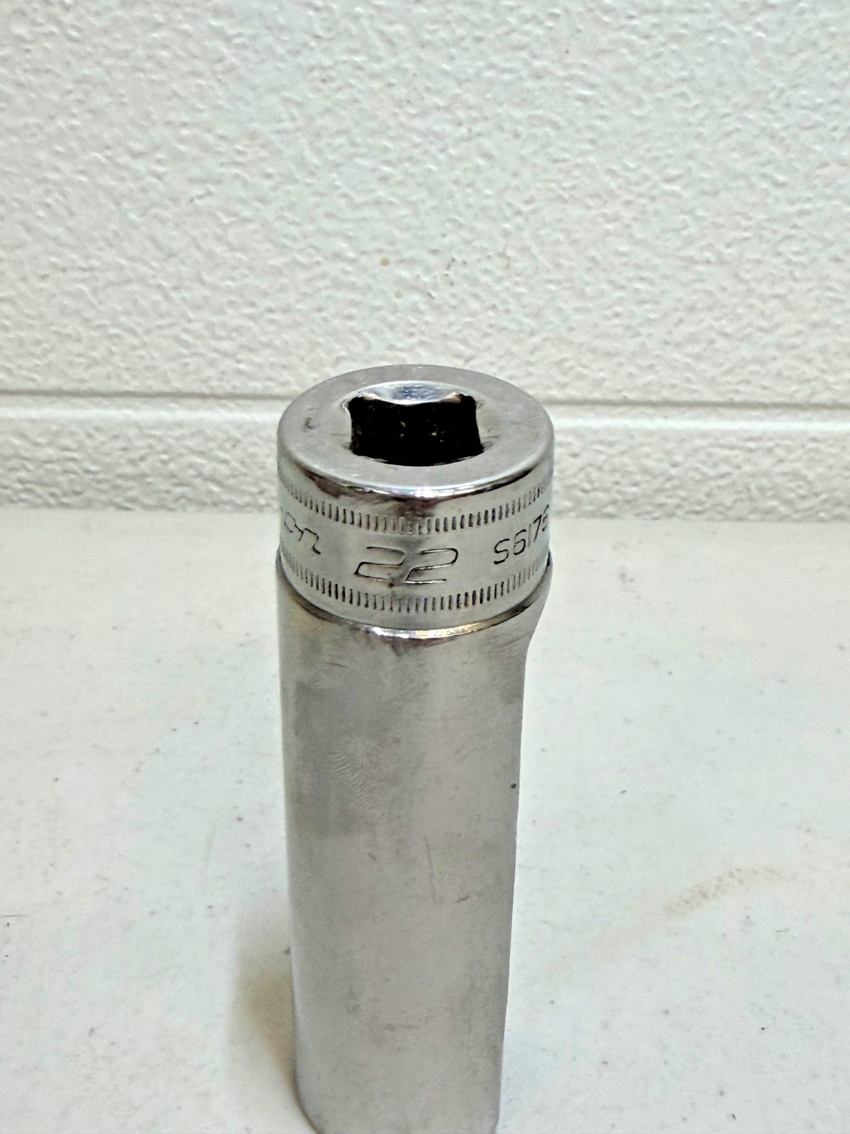Snap On S6176 Metric 1/2″ Drive Deep 22mm Oxygen Sensor Socket Used