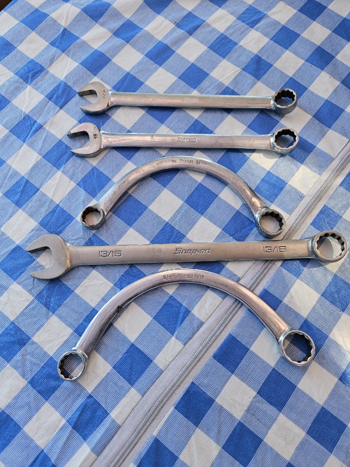 SNAP ON TOOLS WRENCHES Vintage Snap On Wrench Lot of 5 SNAP-ON TOOLS WRENCHES