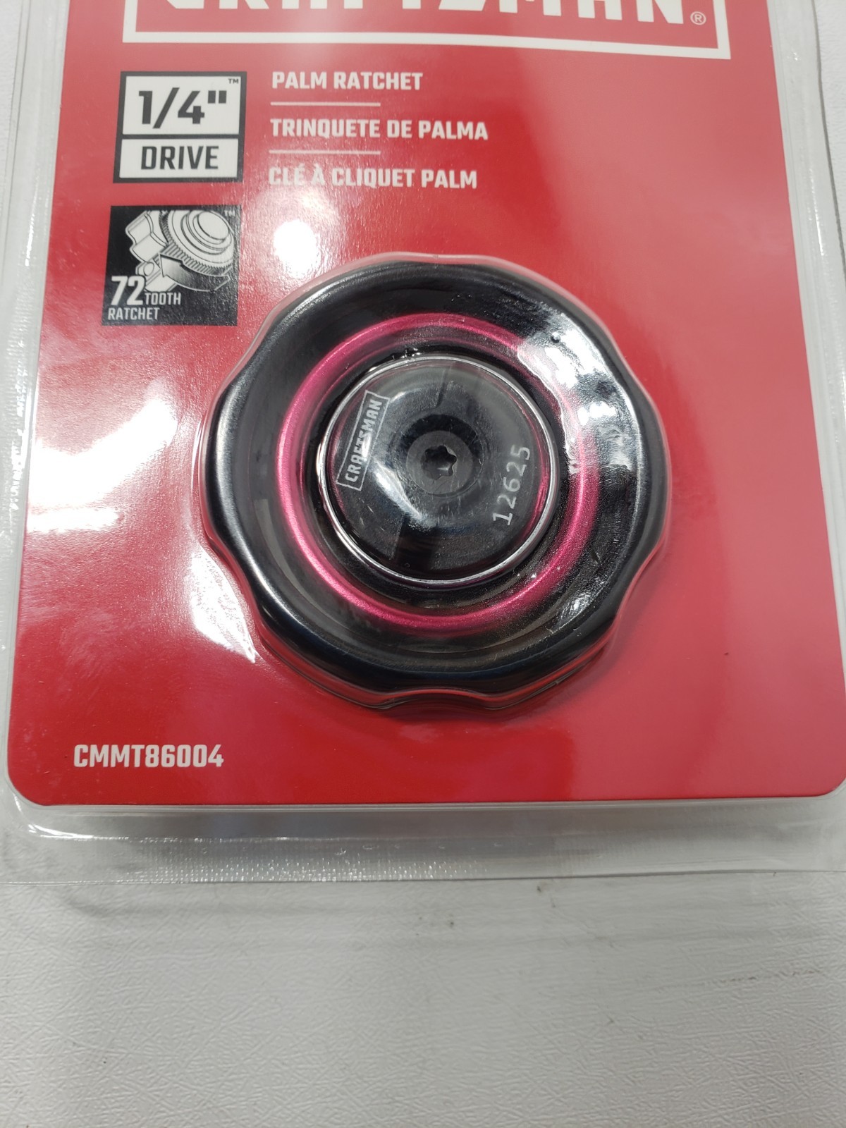 Craftsman CMMT86004 1/4” Drive Palm Ratchet 72-Tooth Sealed New Sealed