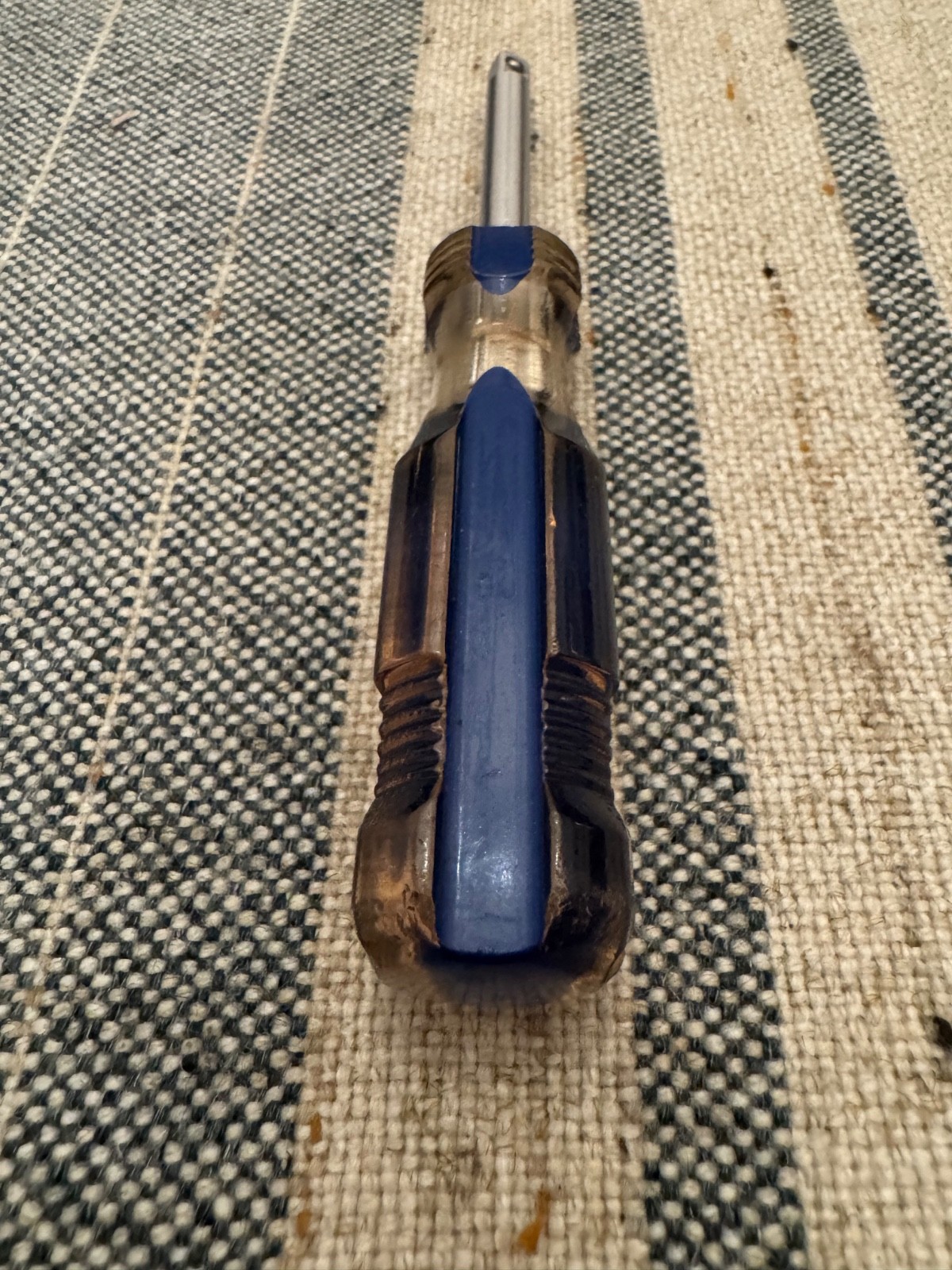 Easco 71-1207 1/4” Drive Spinner Handle Driver Blue Grip USA