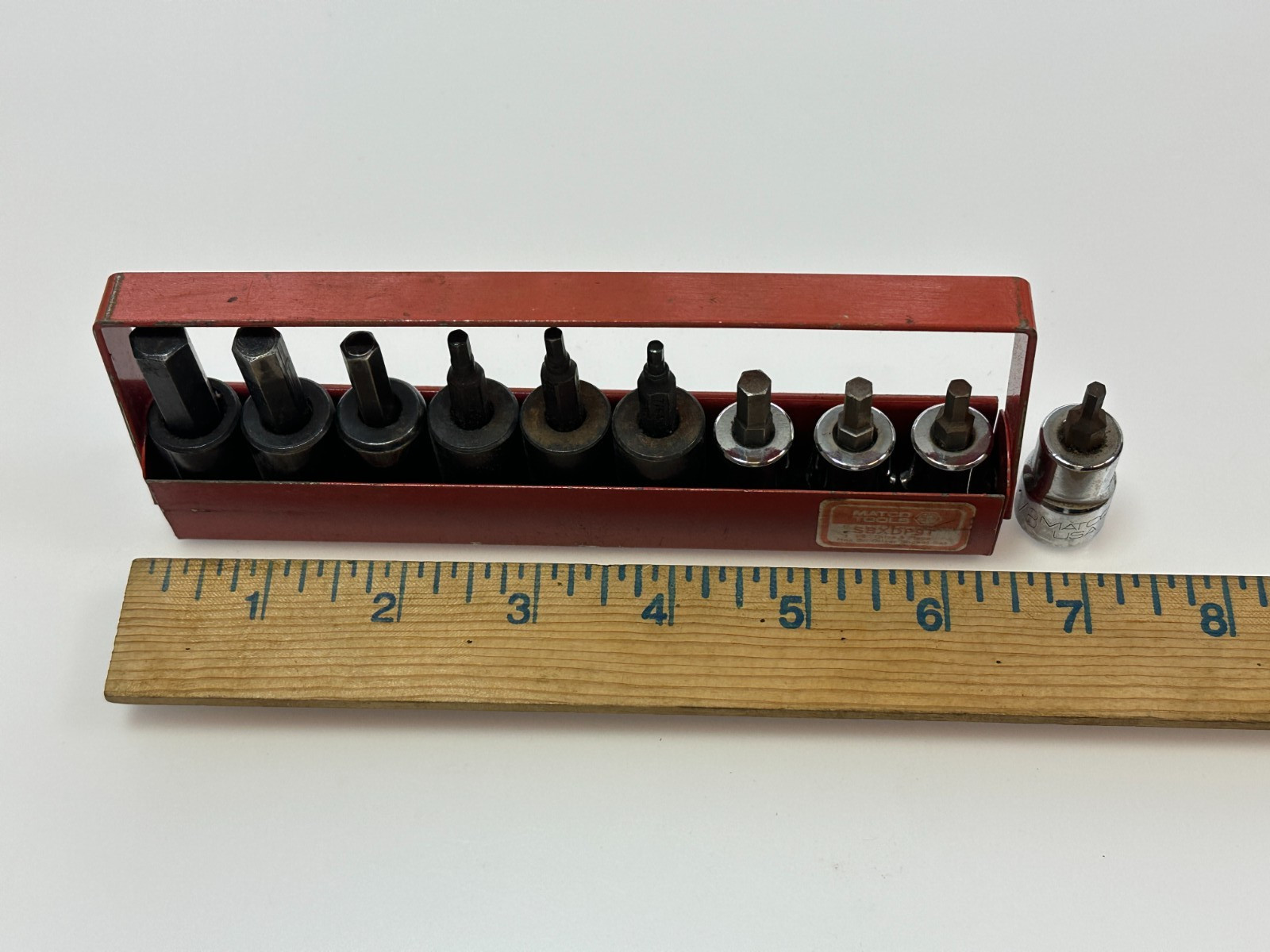 🇺🇸 Matco Tools USA 10pc SAE Hex Bit Socket Driver Set, Impact Regular Mix Lot