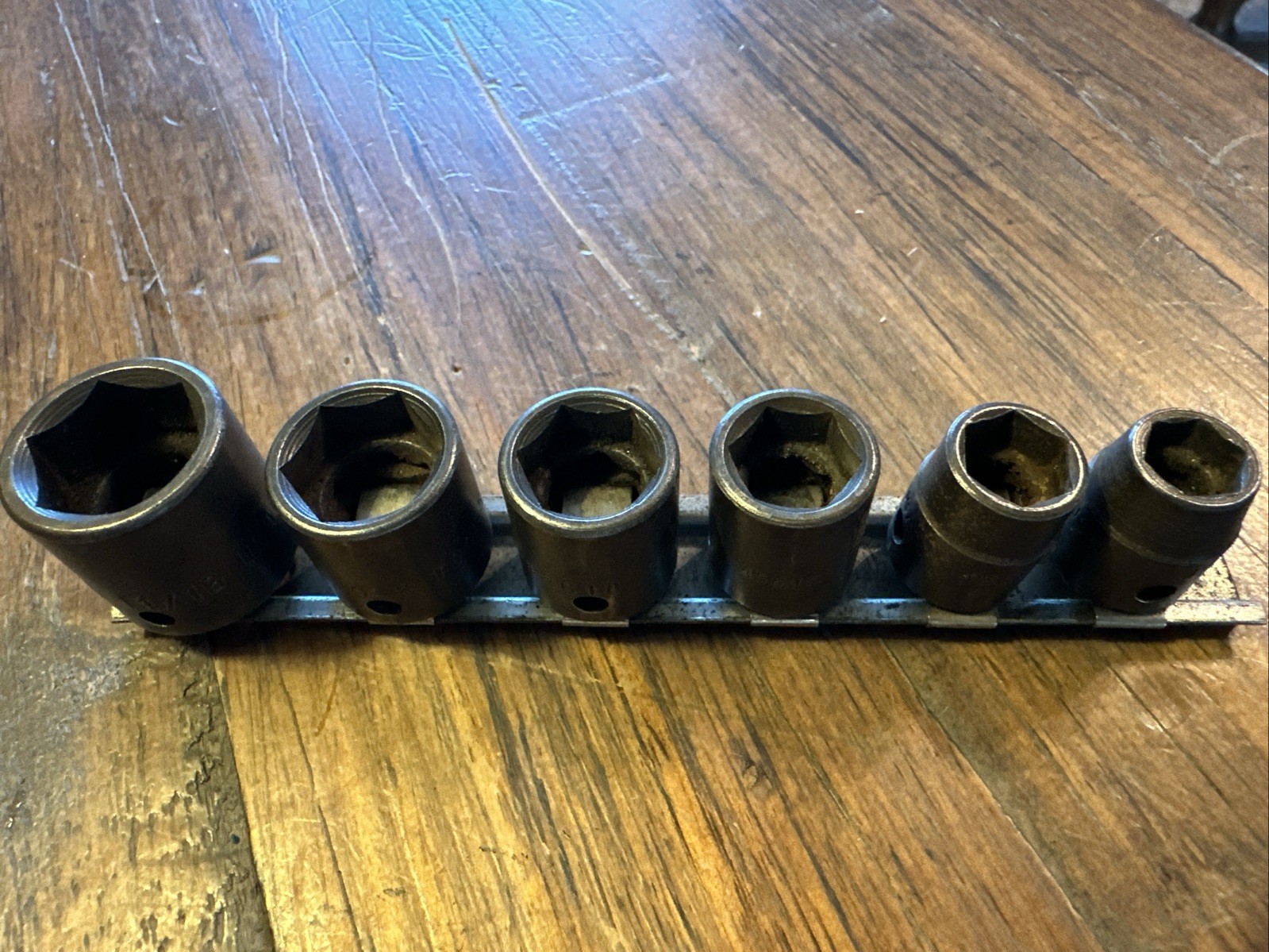 S-K SK Tools USA 6PC 3/8″ DRIVE Shallow Impact Socket Set 3/8”- 11/16″ SAE 6PT