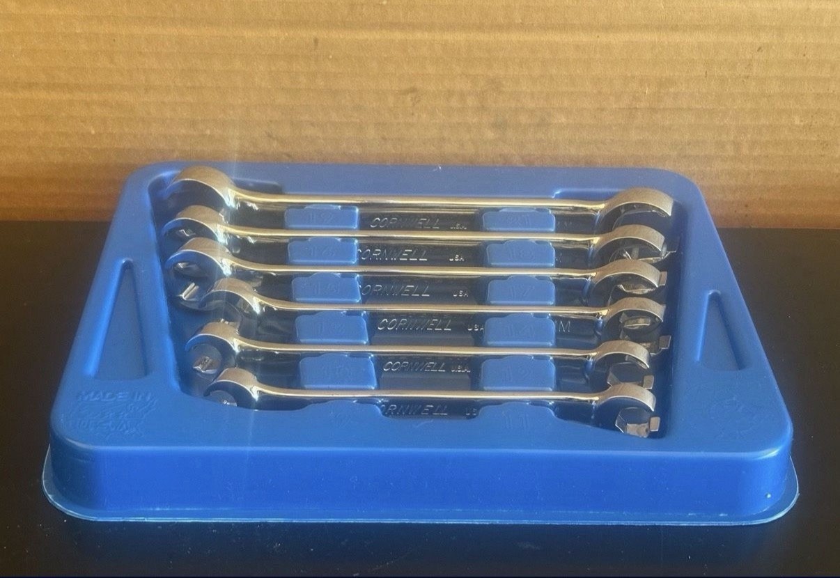 Cornwell Tools USA 6pc Metric BWFMP6ST 9mm to 21mm Metric Flare Nut Wrench Set