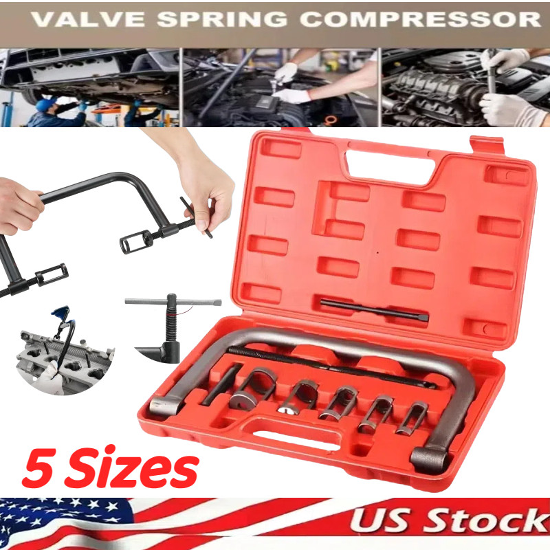 5 Sizes Valve Spring Compressor Pusher Automotive Tool For Car Motorcycle Kit-
