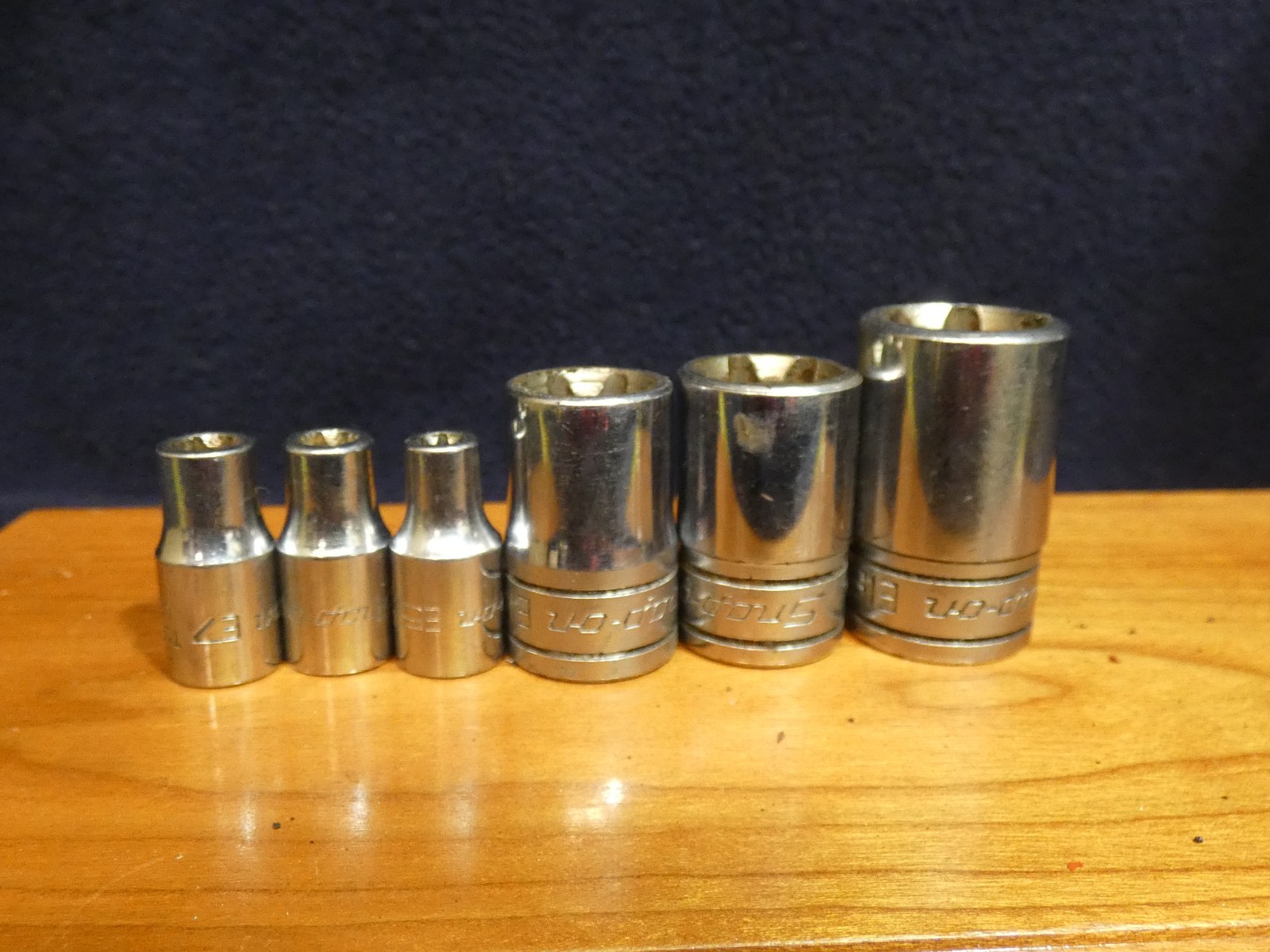Snap On 6PC Combination Drive TORX Shallow Socket Set TLE and FLE
