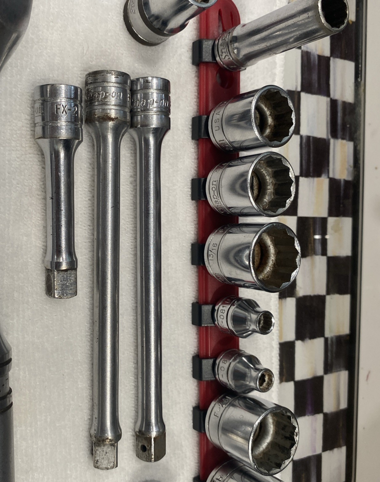 Snap On Tools 26 Piece Lot Wrench Ratchet Sockets Extension