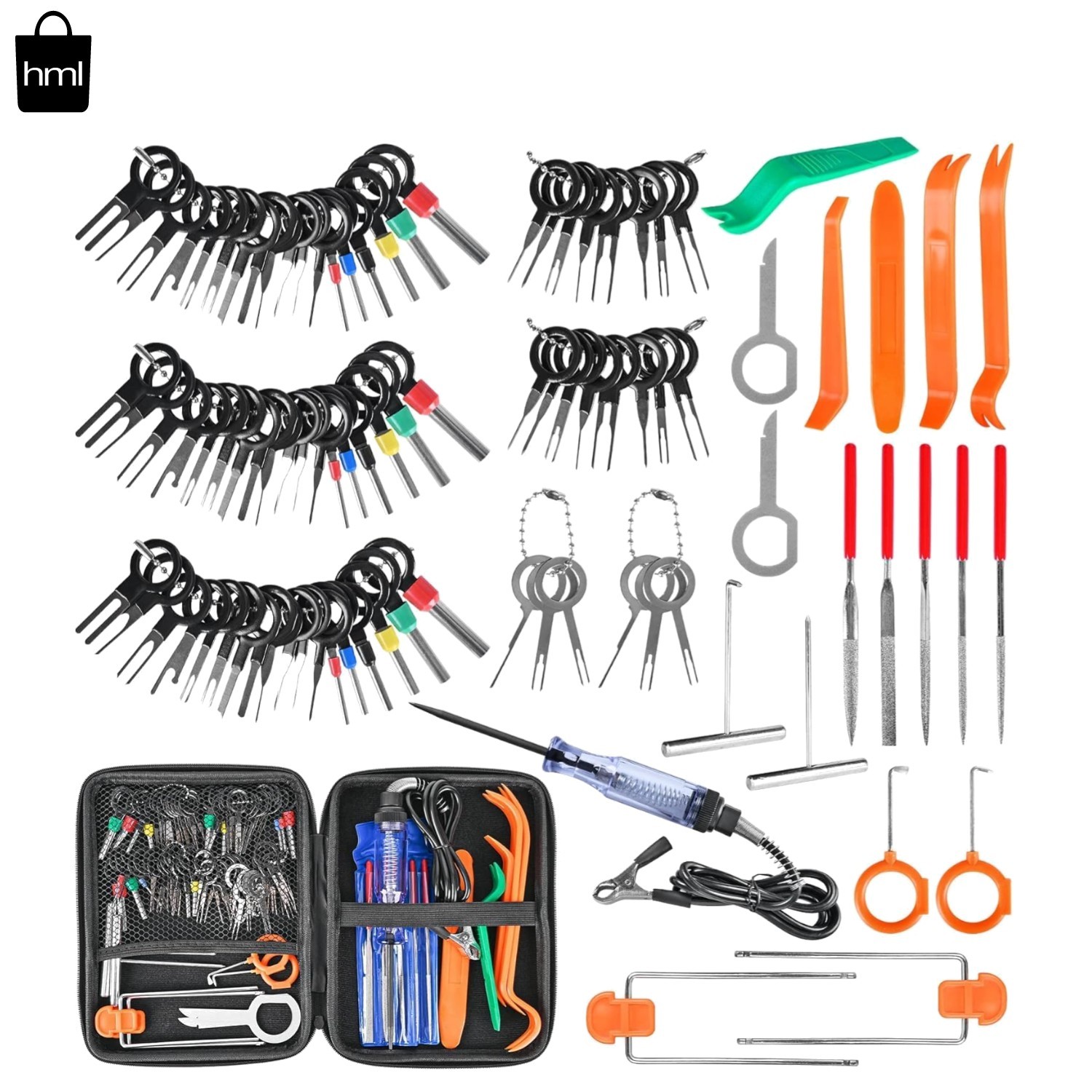 Ultimate 96-Piece Depinning Tool Set with Circuit Tester for Electronics & Autos