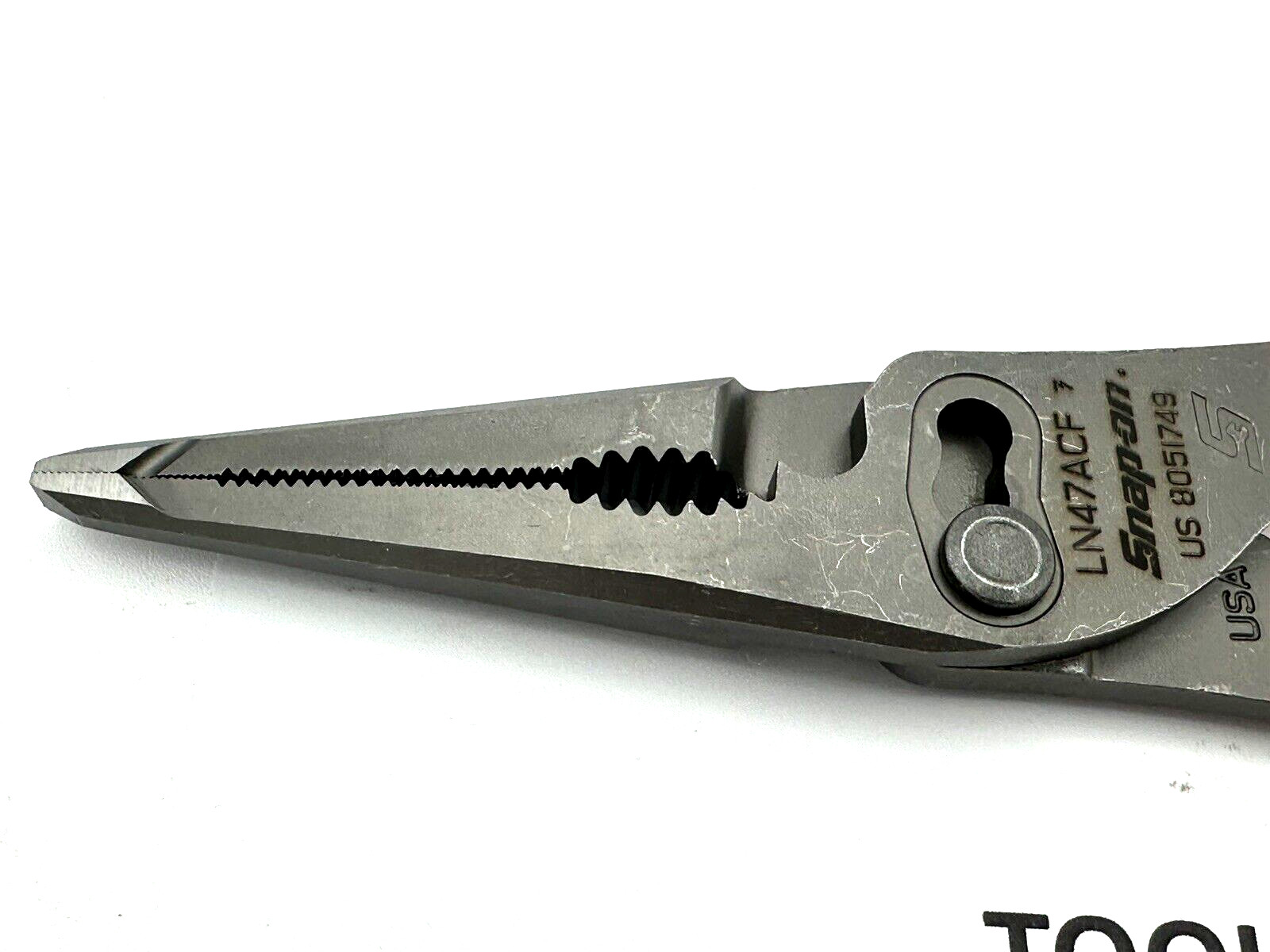 SNAP ON TOOLS HI VIZ YELLOW 9″ Talon Grip Lg Nose Slip Joint Pliers LN47ACF HV