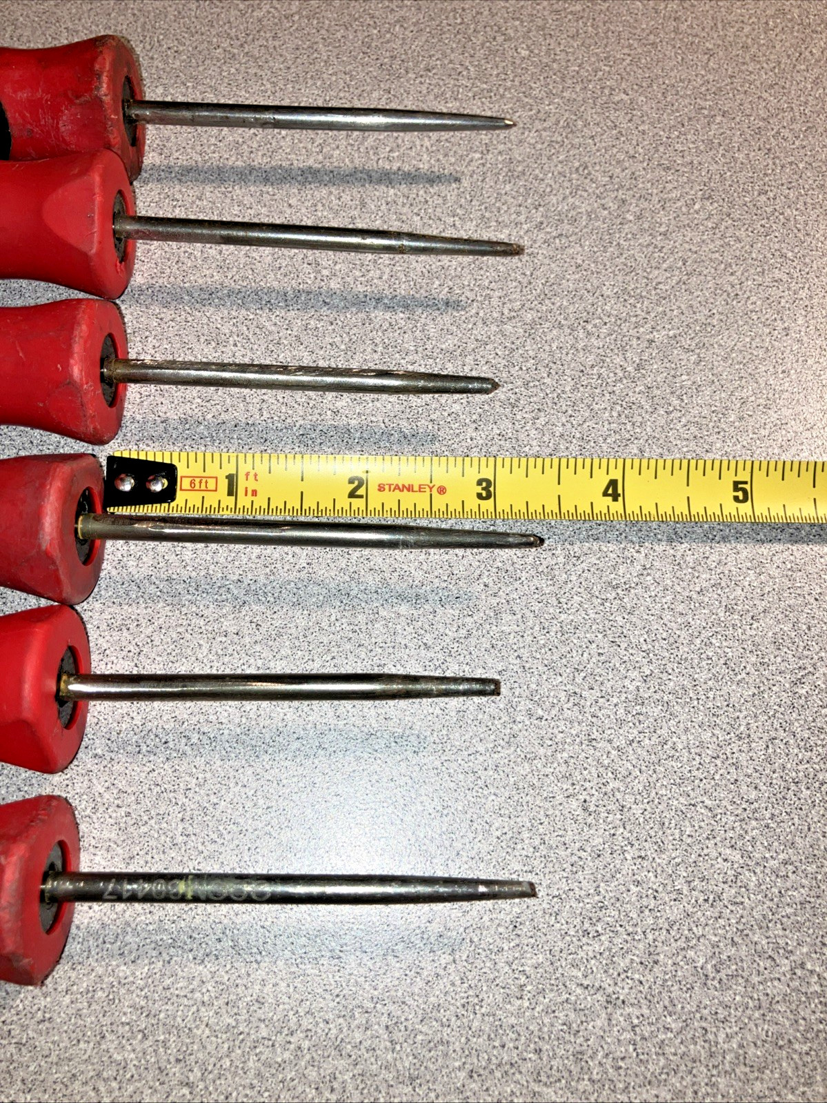 Snap-on Tools SG4ASAB RED Instinct Soft Grip Scratch Awl Pick Tool Damaged USA