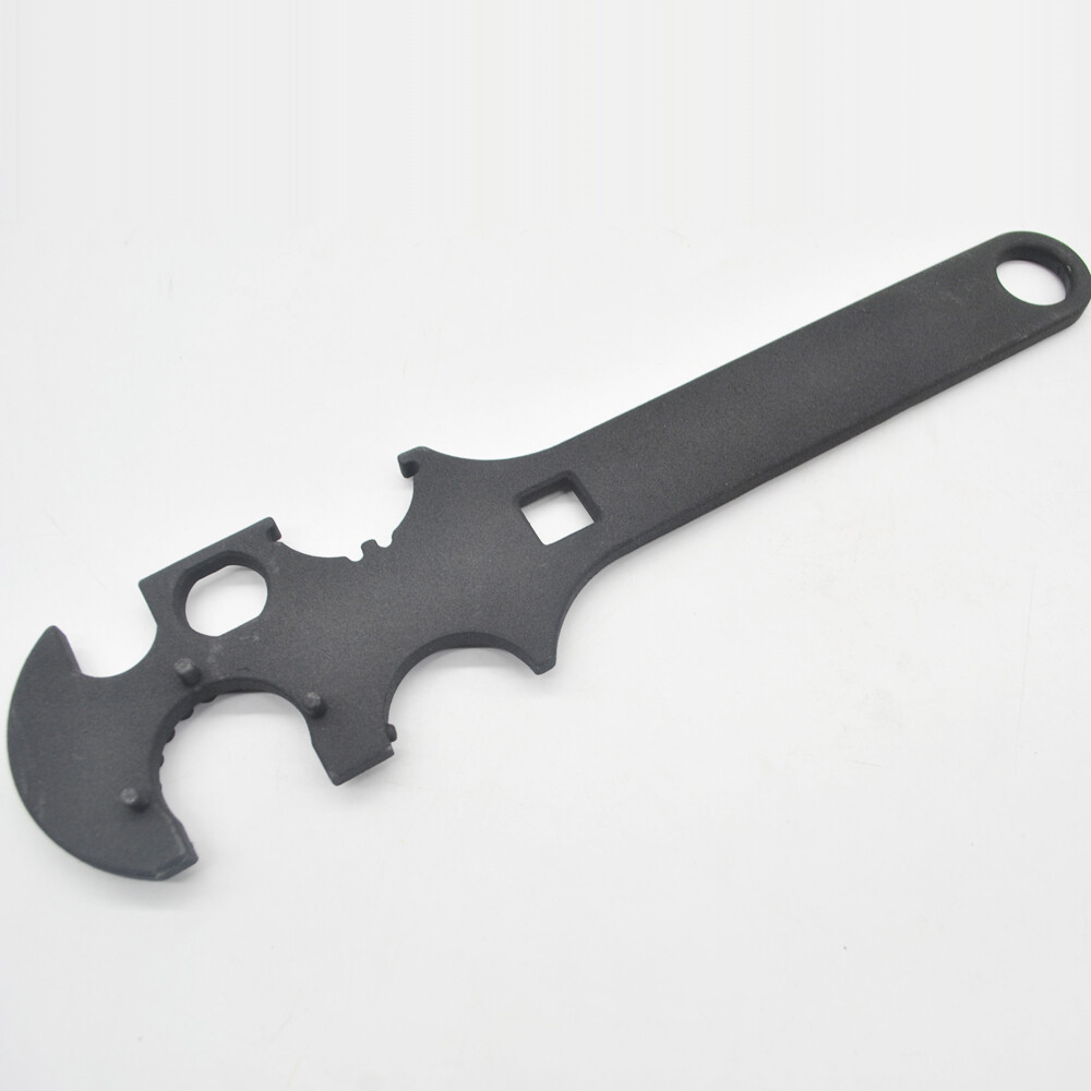 3 Kinds Multi-function Tactical Steel Wrench Tool Armerers Auto Repair Black