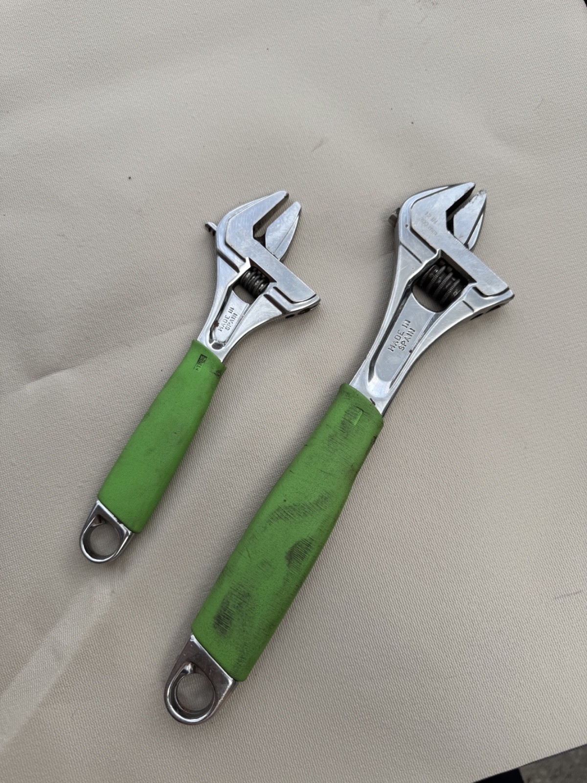 Snap-on™ 8″ 12″ Green Flank Drive Plus Adjustable Wrench Set FADH702C1G