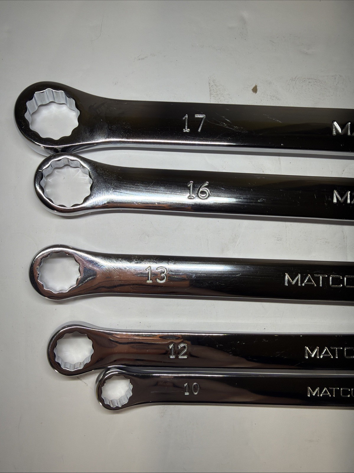 Matco Tools SRBLM5TA 5 Piece Metric Wrench Set 10mm-19mm