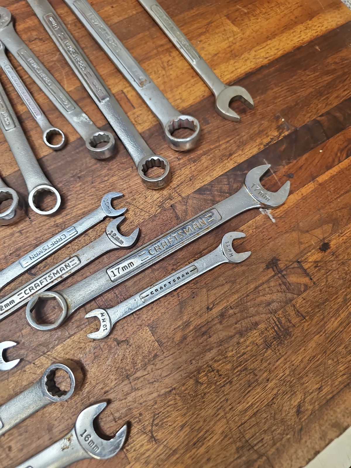 PP15- 50 Vintage USA CRAFTSMAN Wrenches – Assorted SAE & Metric –
