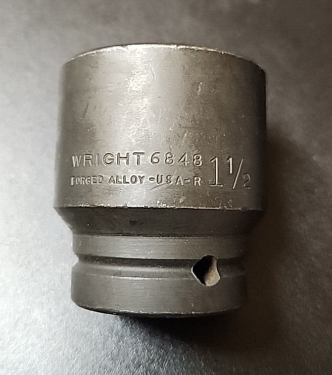 Wright 6848 1-1/2″ Impact Socket 3/4″ Dr