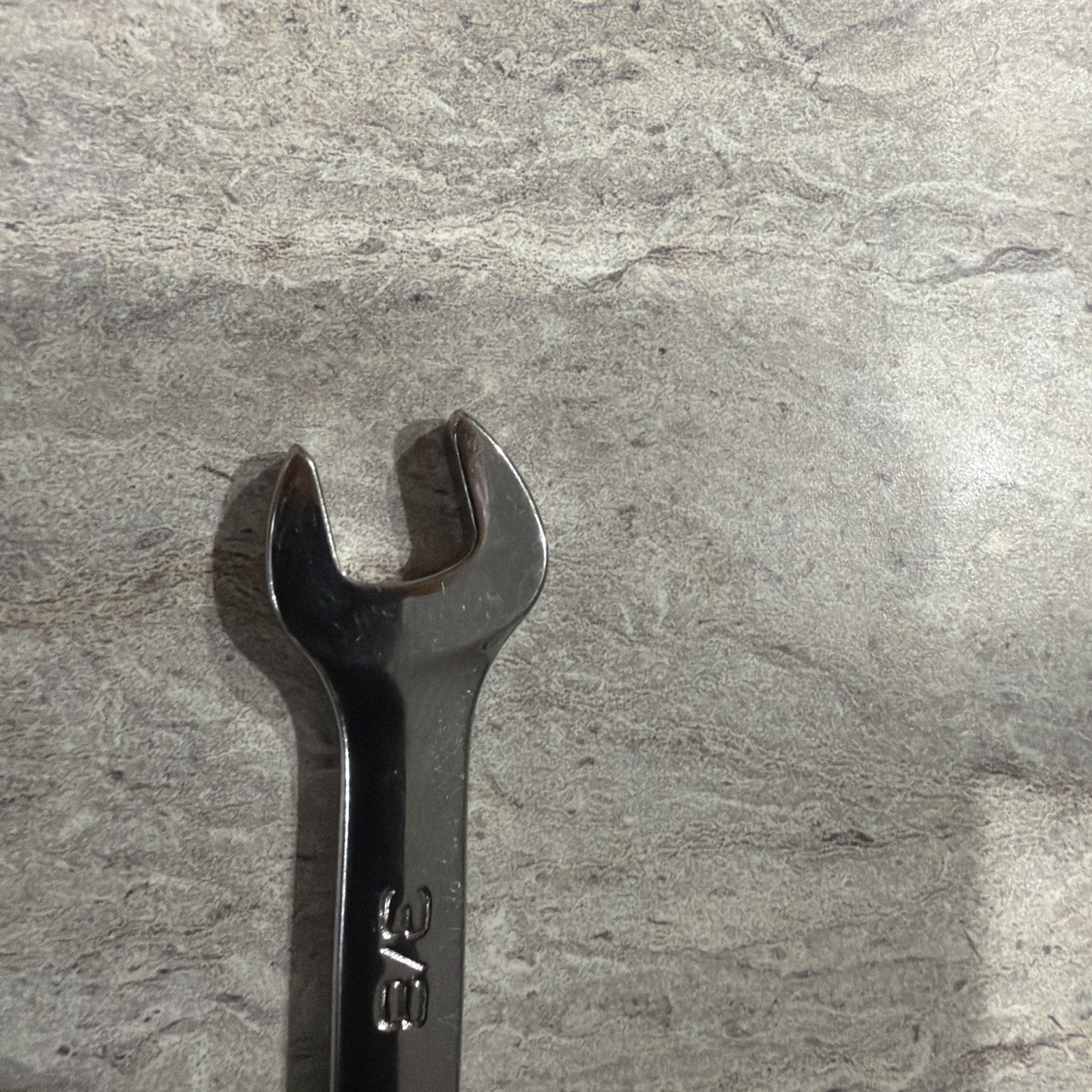 Snap On Tools Open End Combination Short Wrench 3/8”, OEX120B, 12pt, New Logo