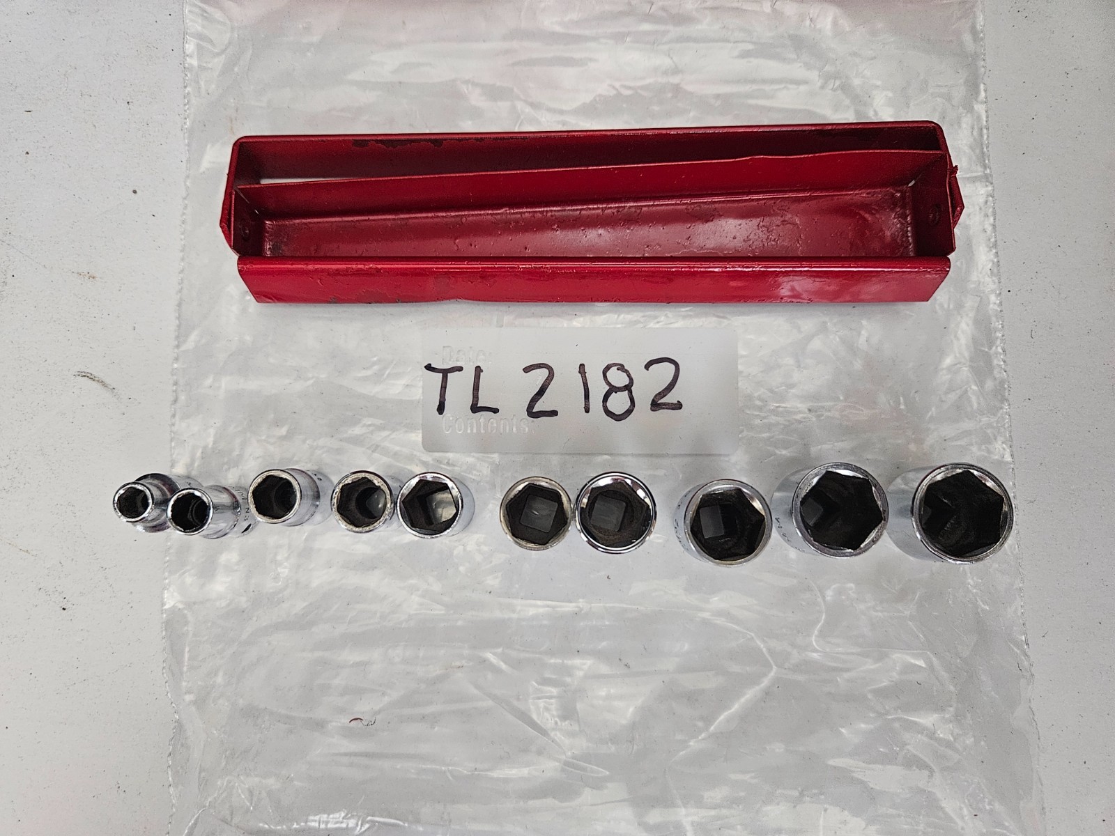 MAC TOOLS #M6 SERIES 10 PC 6 PT 1/4″ DRIVE 5MM-14MM SOCKET SET W/HOLDER (TL2182)