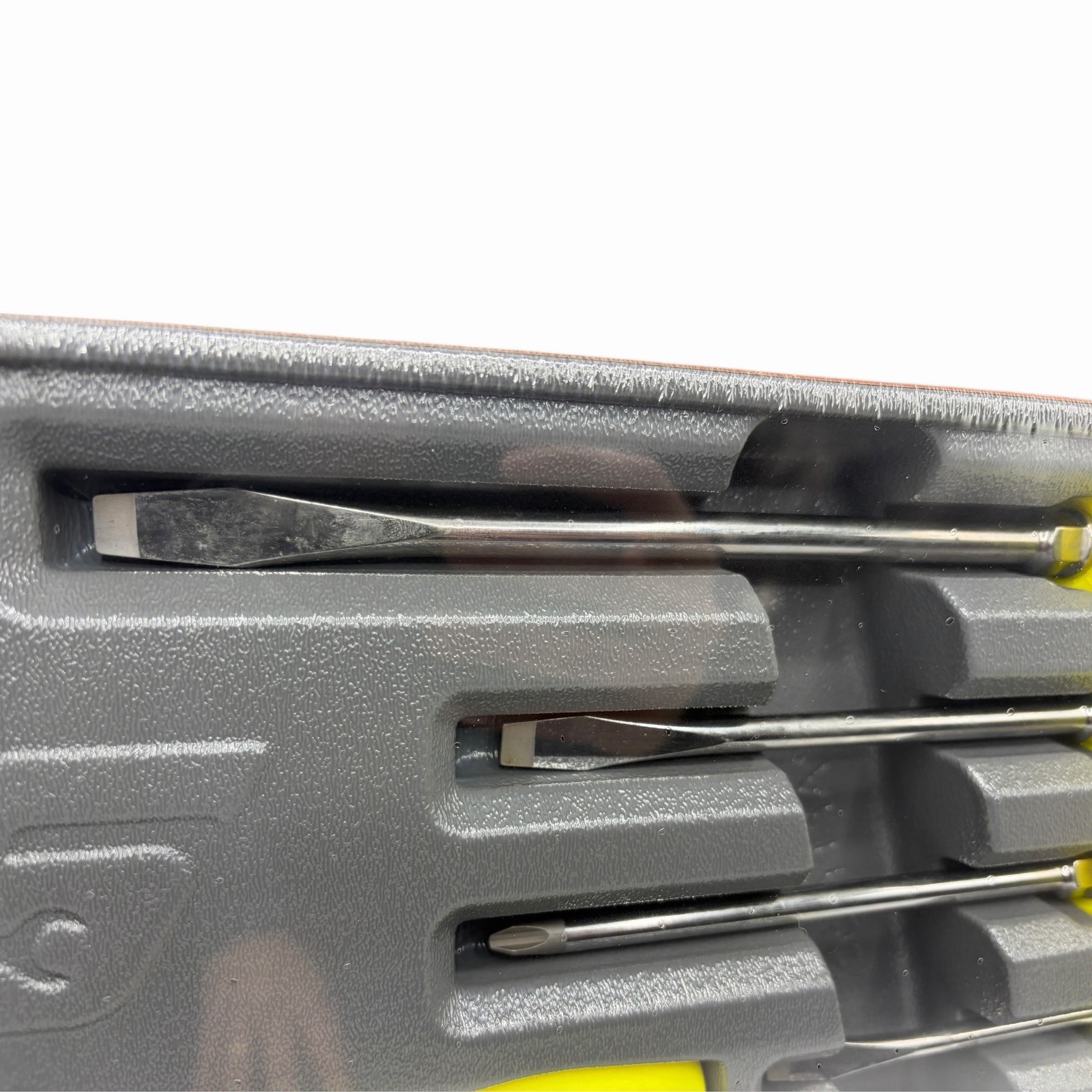 Snap On Tools High Vis Yellow Hard Handle Combination Screwdriver Set SDDX70AHV