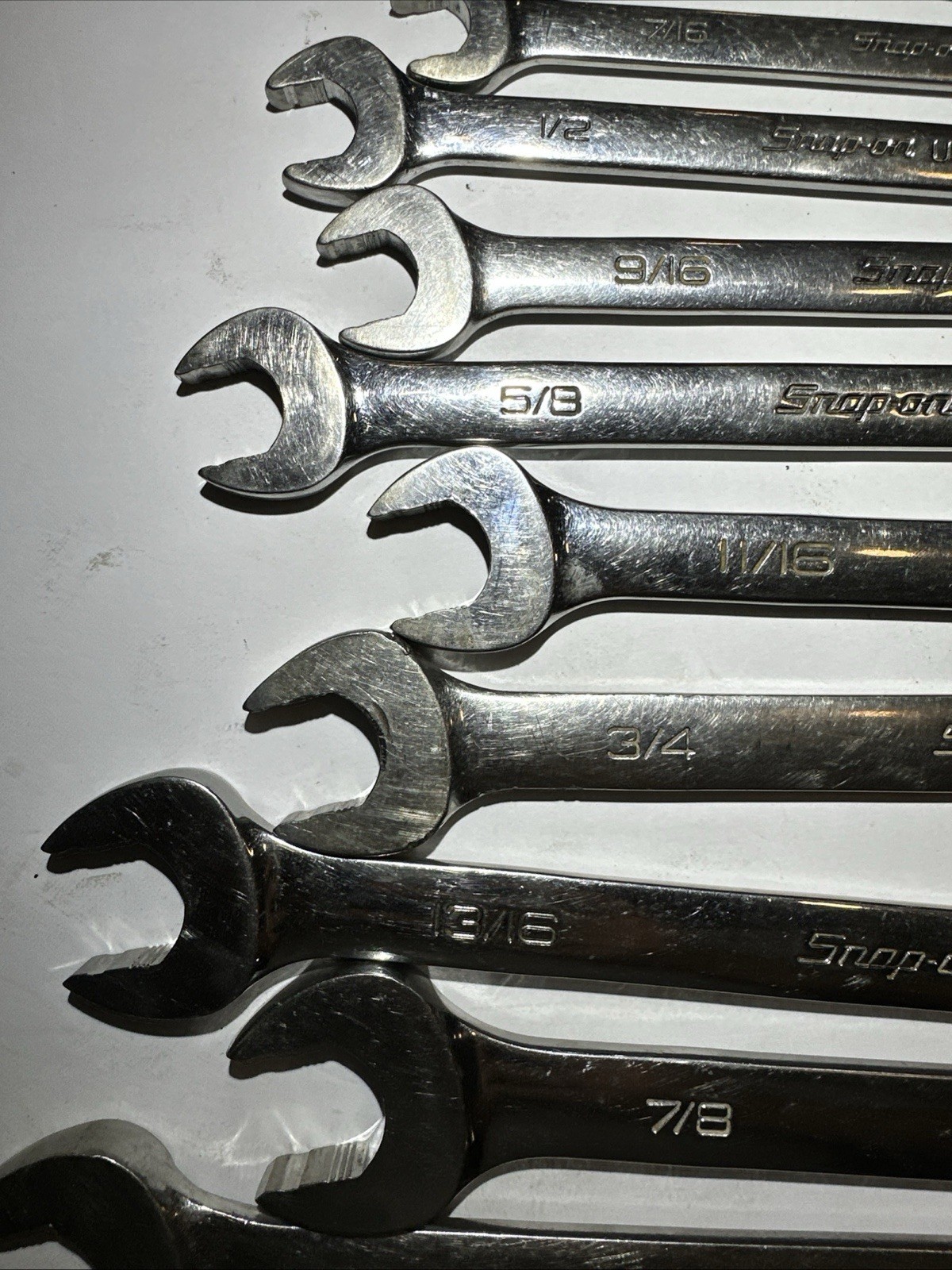 Snap On 14Pc 12-point SAE Frank Drive-plus combination wrench set (1/4-1”)