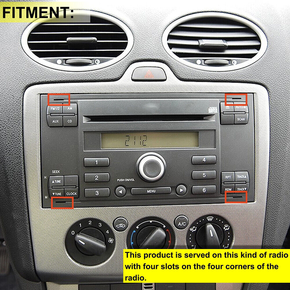 4PCS Car Radio Stereo Removal Release Tool Keys Set For Ford Audi Benz VW BMW