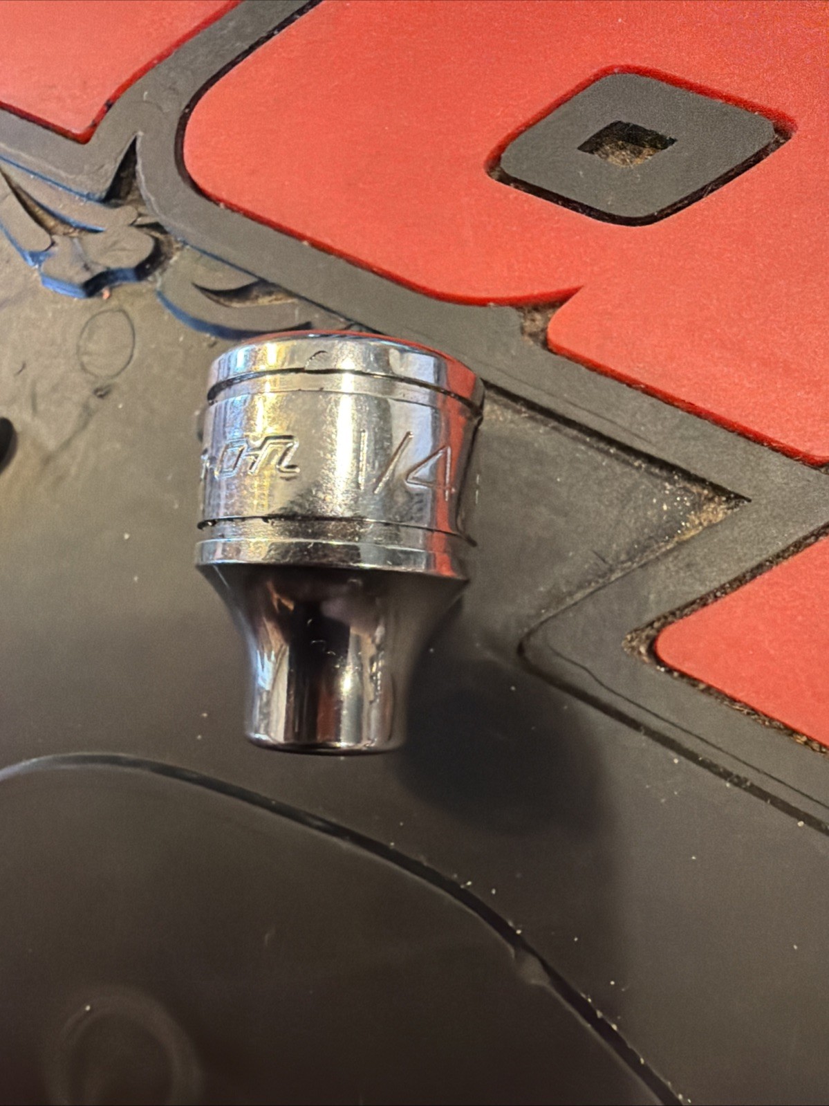 Snap on 1/4″ Shallow Socket 3/8″ Drive 12 Point F081 USA