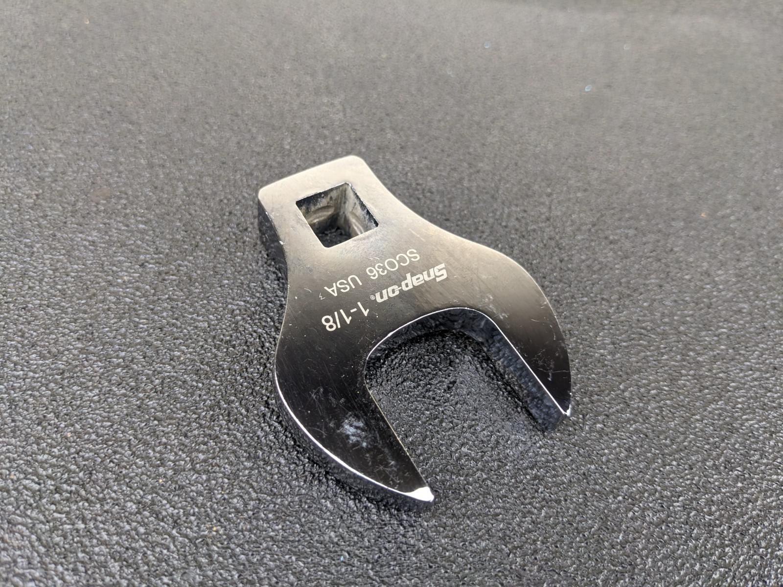 #bo279 Snap-On Tools NEW SCO36 1/2″ Drive 1-1/8″ Open End Crowfoot Wrench