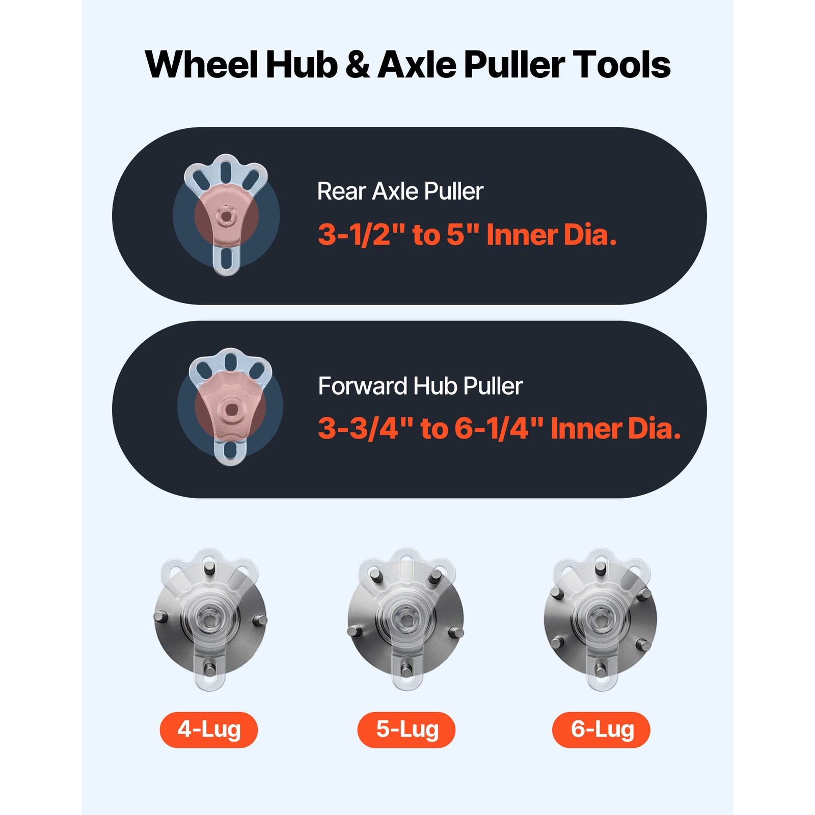 Uimoso 15PCS 9-Way Slide Hammer Set for Wheel Hub and Bearing Removal