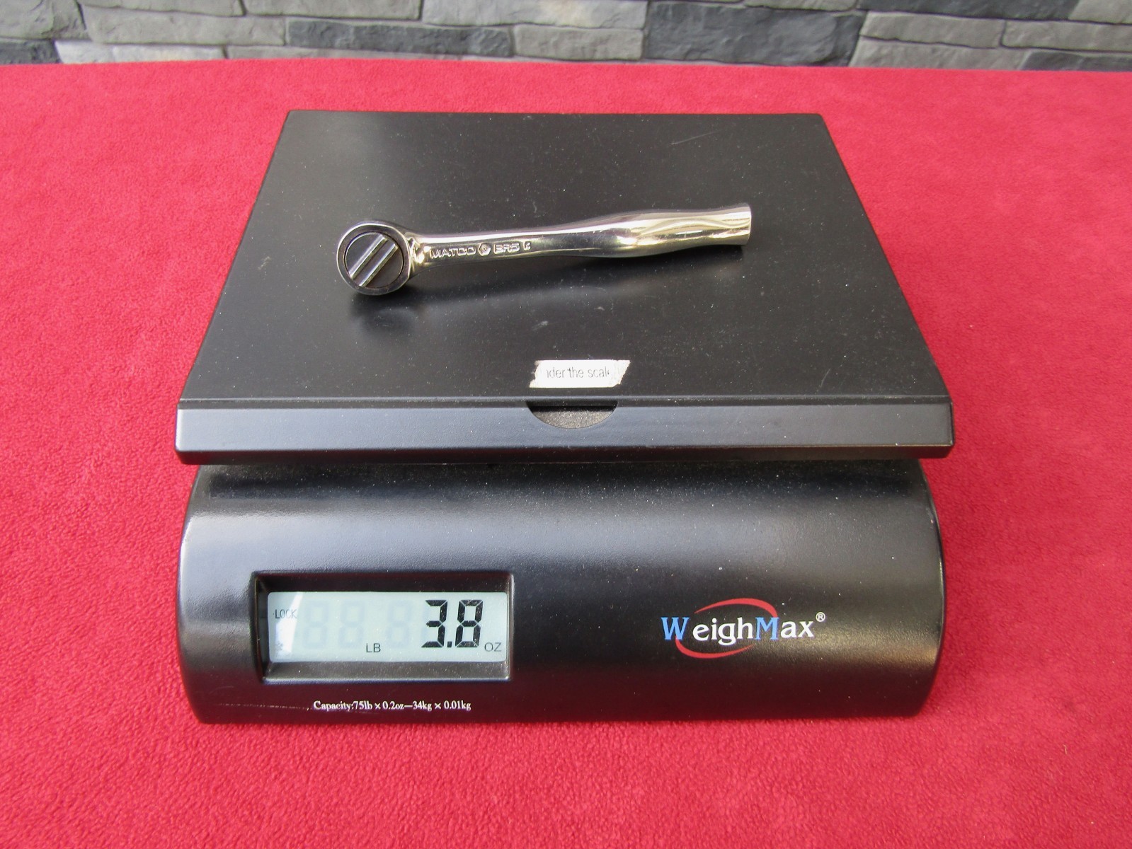 RARE! Matco Tools USA BR5 3/8″ Drive Round Head Chrome Handle 5” Stubby Ratchet