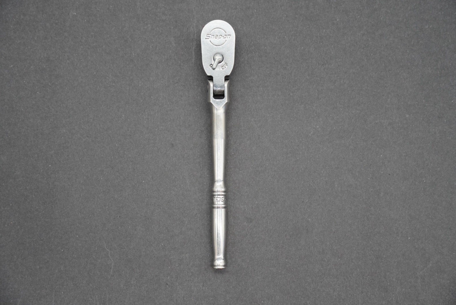 Snap On Ratchet 1/4” Drive 72-Tooth Flex Head Standard Handle Dual 80 TF72