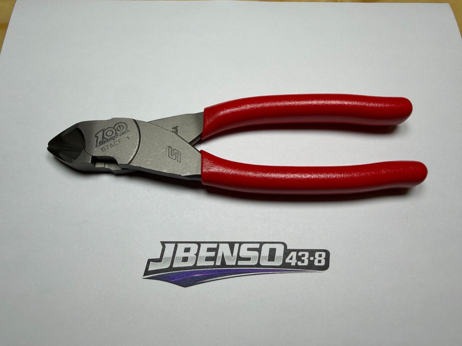Snap-on Tools RARE 100th ANNIVERSARY 7″ Soft Grip Diagonal Cutter Pliers 87ACFCE