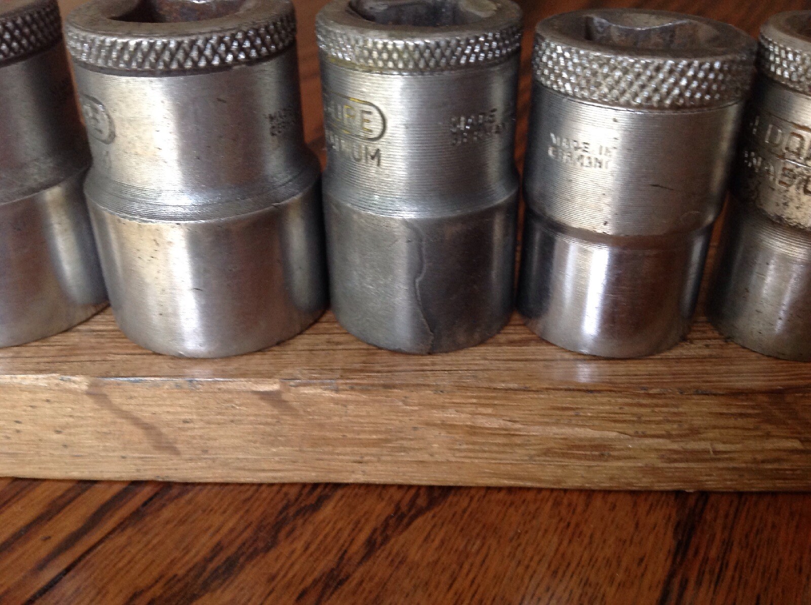9 Gedore Sockets 1″ To 7/16″ AF With 1/2″ Drive.