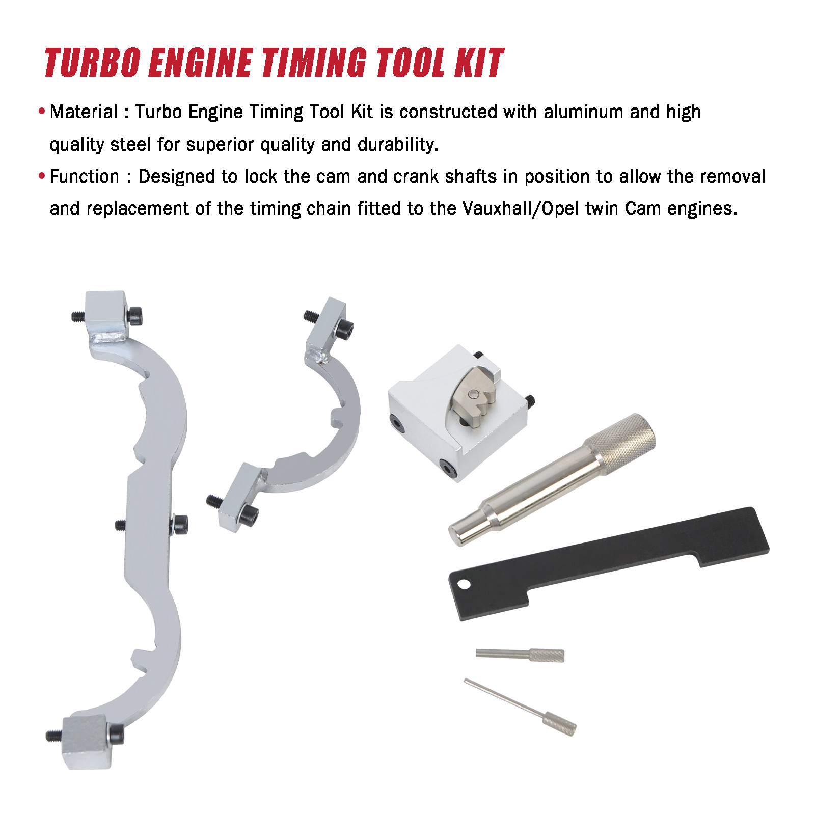 Timing Locking Tools Kit for 1.0 1.2 1.4 GM Opel Vauxhall Chevrolet Turbo Engine