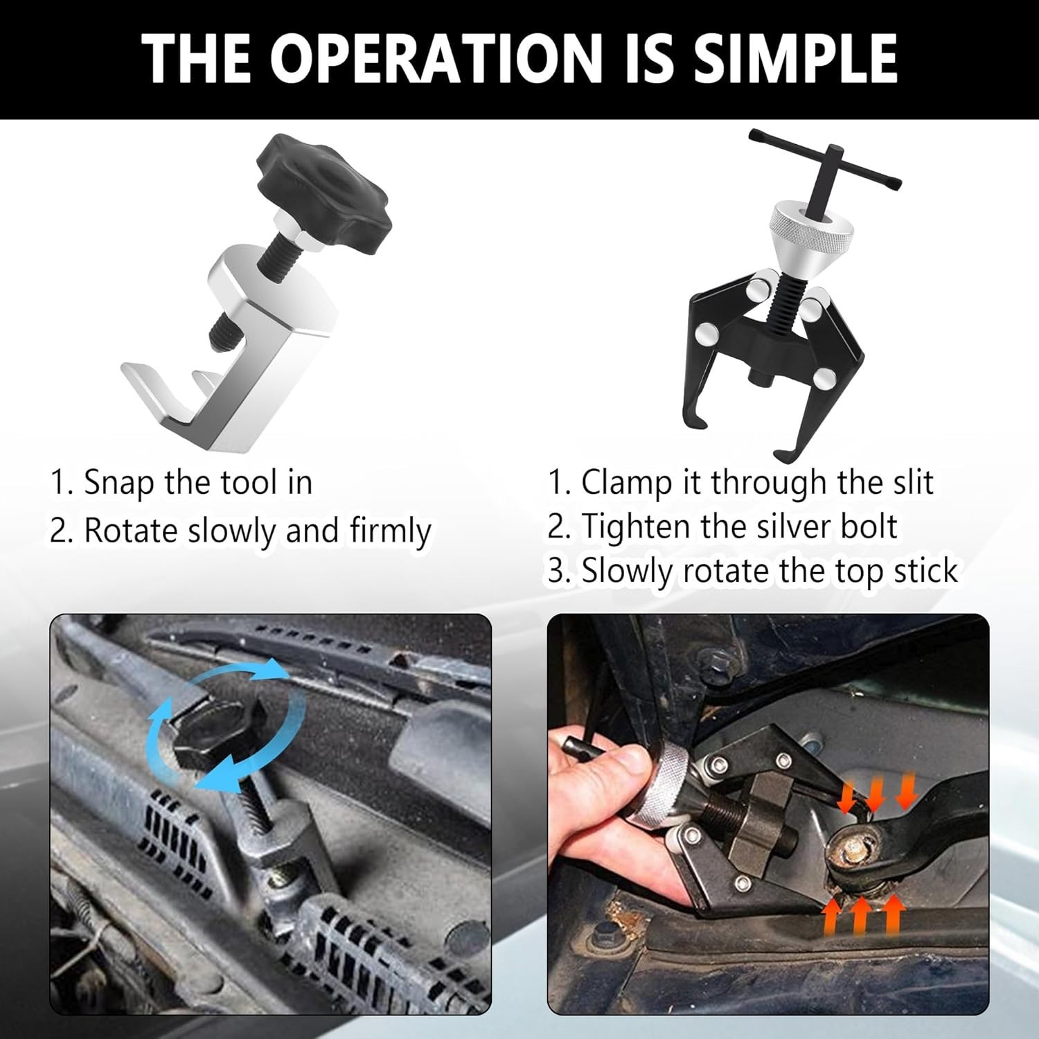 Professional Heavy-Duty Wiper Puller – Adjustable Carbon Steel Tool for Cars