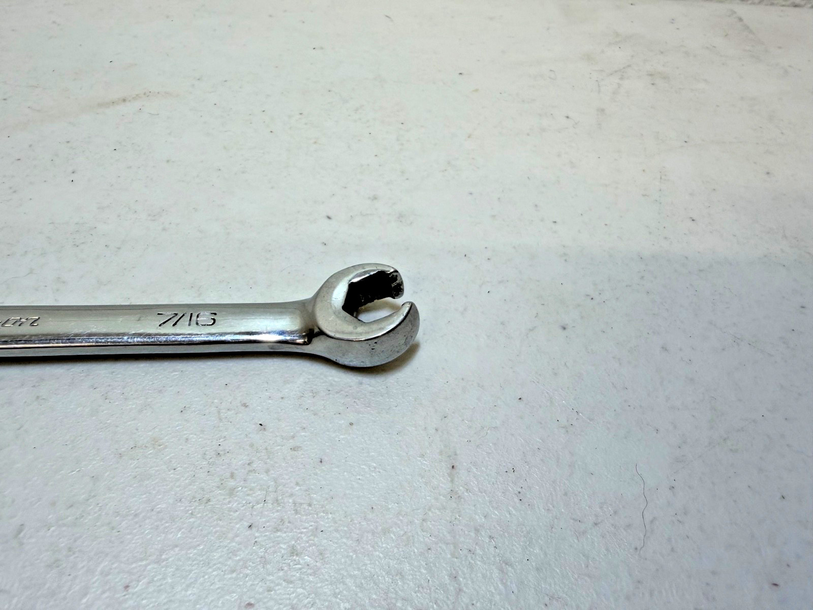 Snap On RXS14B SAE 7/16 Open End / Flare Nut Wrench Used Free Shipping