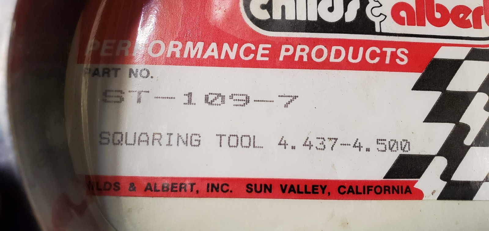 Childs & Albert Performance ST-109-7 Piston Ring Squaring Tool 4.434-4.500 NOS