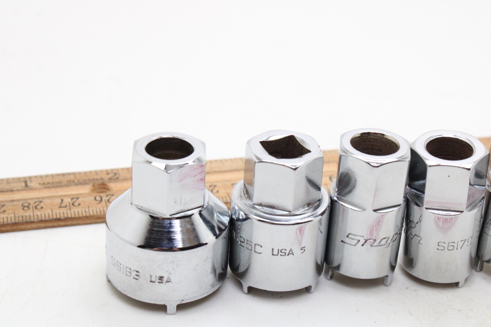 Snap on RARE 2006ANT 6-Piece Chrome Vehicle Antenna Nut Socket Set USA