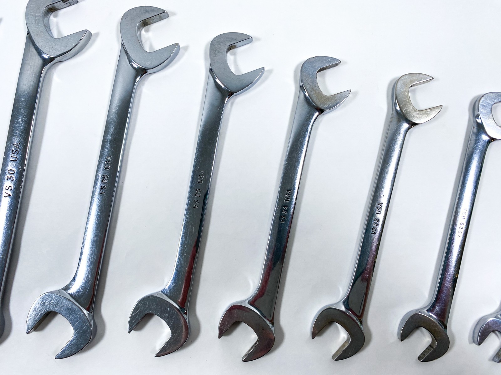SNAP ON TOOLS USA 13-PIECE SAE 4 Way Open End Angle Wrench Set 3/8″ – 1-1/8″