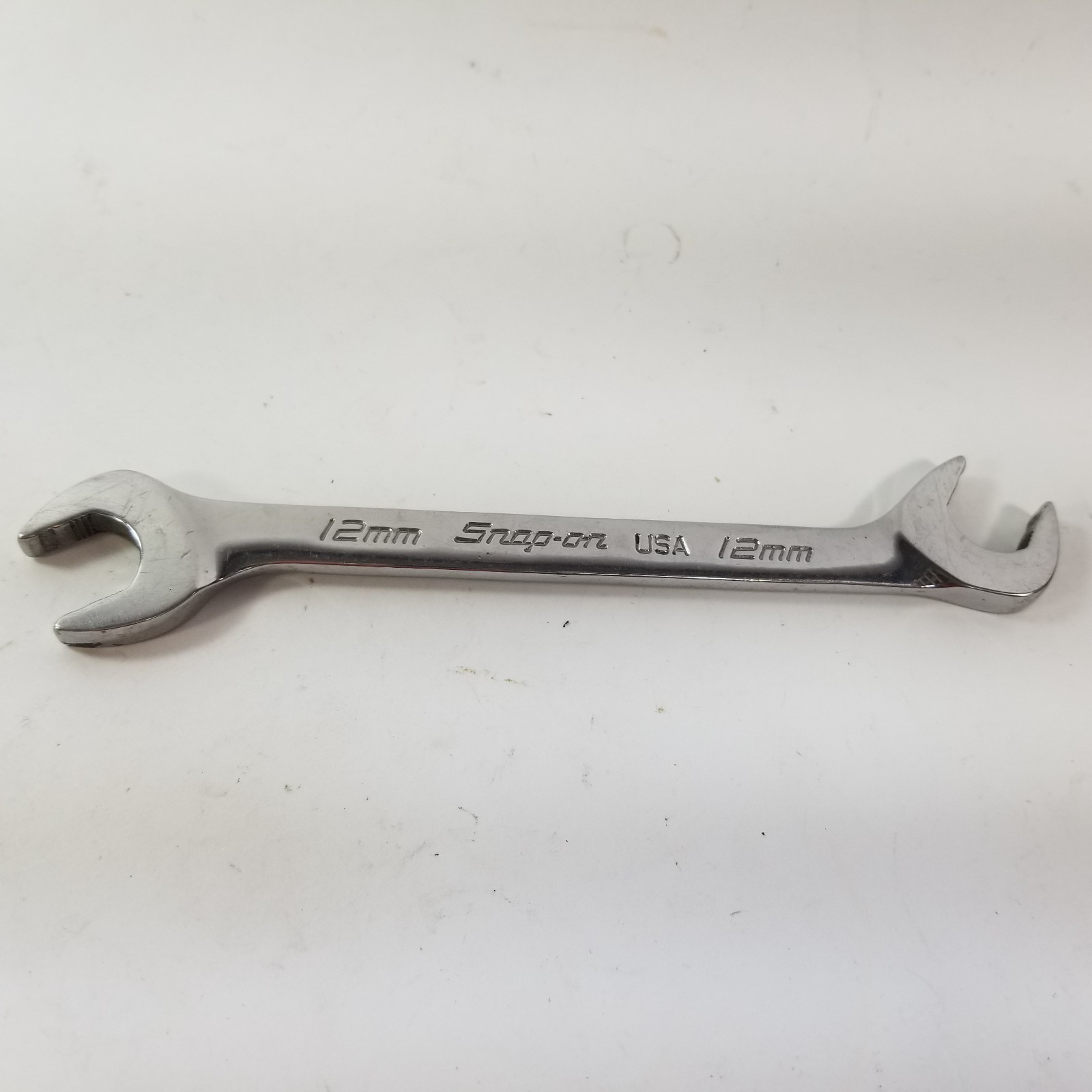Snap On 12mm Metric SVSM12 Flank Drive Plus Four Way Angle Head Open End Wrench