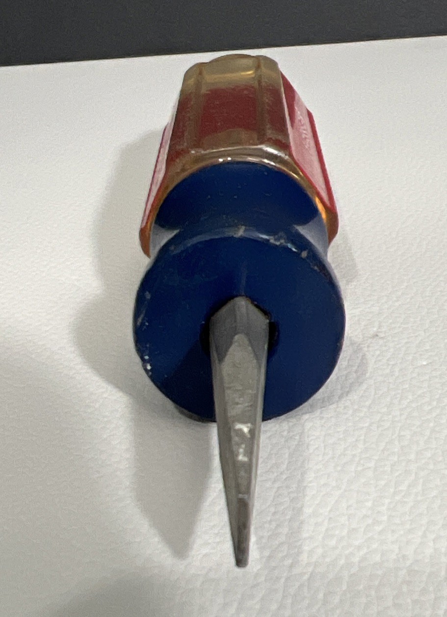 Vintage Craftsman USA Super Stubby Slotted Flat Screwdriver 41586 G WF 5/16”