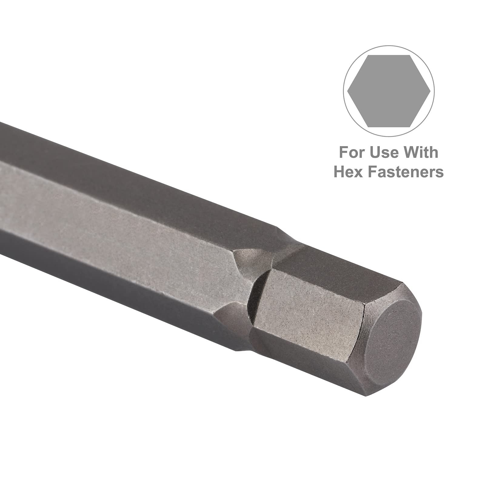 Extra Long 3/8″ Drive Allen Hex Bit Socket Set, 10 Pieces, SAE S2 & CR-V, 1/16″-