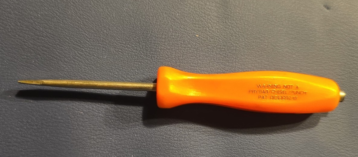Snap-on Tools SDD224 Orange Flat Slotted Screwdriver Pocket USA