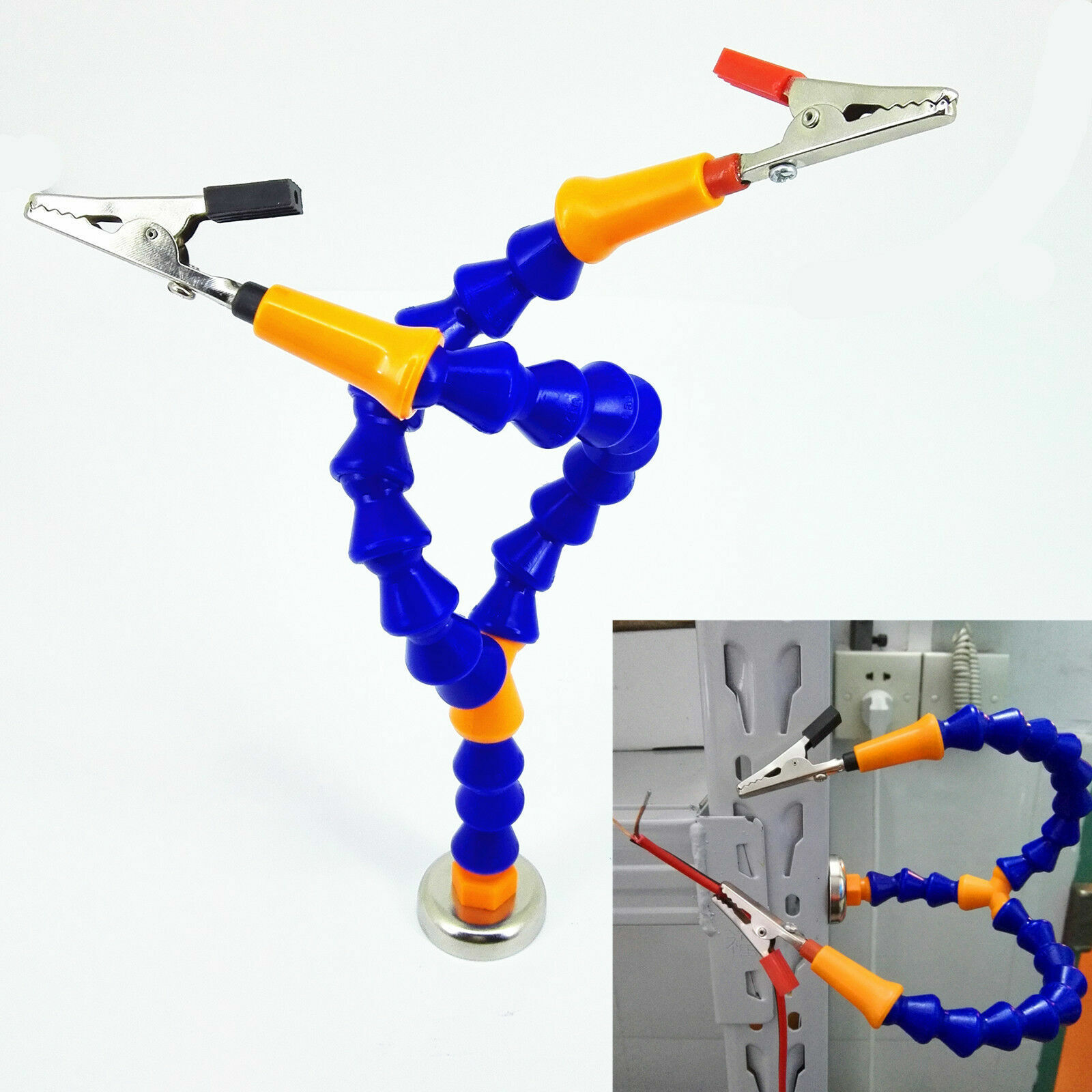 i Magnetic Base Holder Third Hand Tool Helping Hands Soldering Iron Car Repair