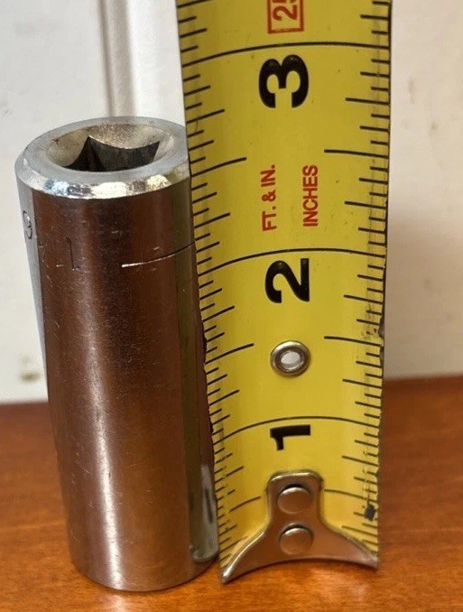 Vintage Craftsman USA 3/8” Drive Deep Well Socket SAE 11/16 EE 43316 Great Con.